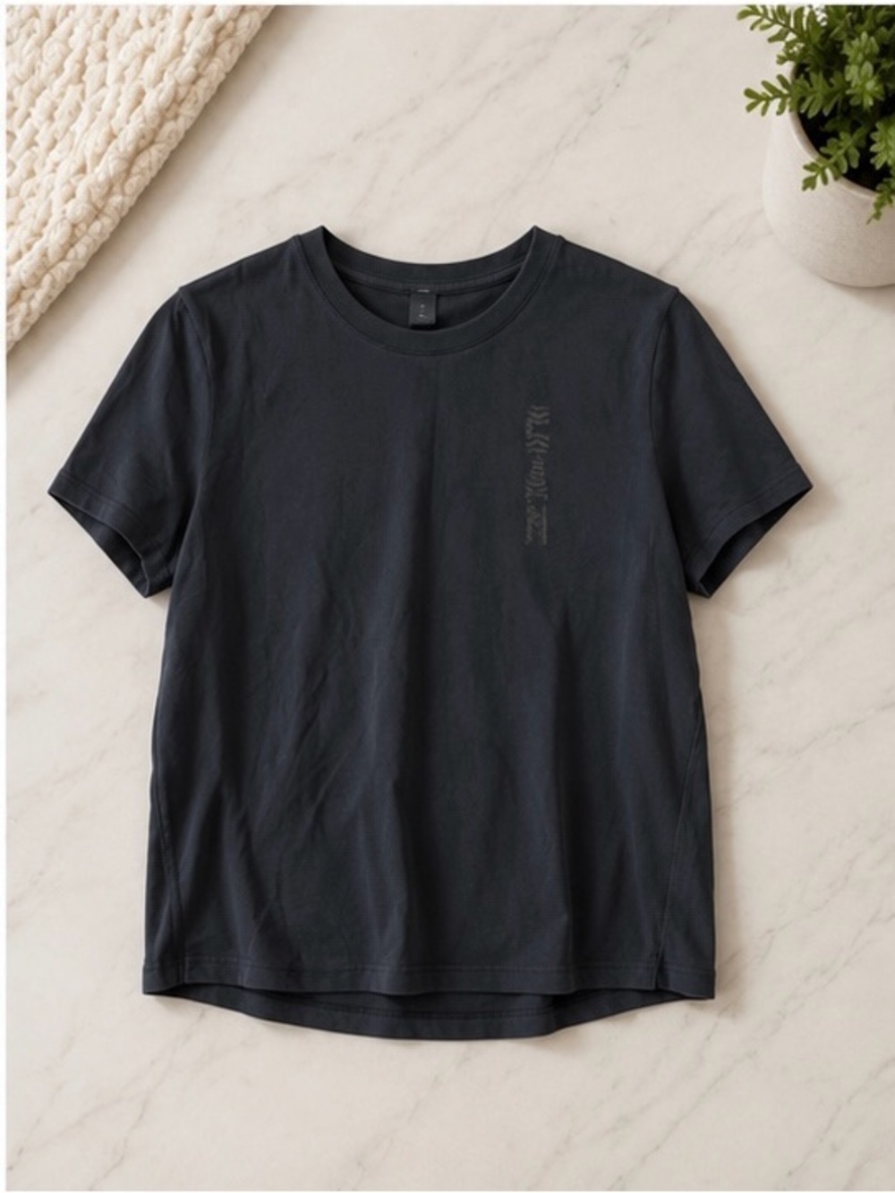 Lululemon Love Crew Tee Black Team Canada Olympic Edition Size 8